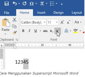 Pengertian dan Fungsi Superscript, Subscrib, Strikethrough Di MS Word