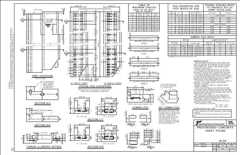 Pile sheet concrete reinforced