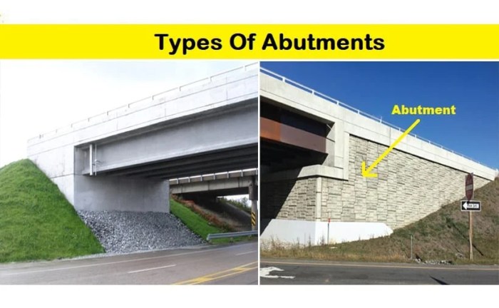 Gambar detail abutment jembatan