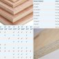 Plywood sizes lceted veneer